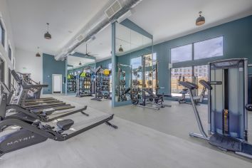 Fitness center at MAA at Daybreak luxury apartment homes in South Jordan, UT
