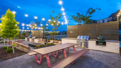 Grill area at MAA at Daybreak luxury apartment homes in South Jordan, UT