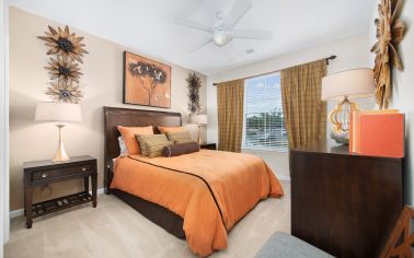 Model Bedroom at Stonefield Commons in Charlotteville, VA