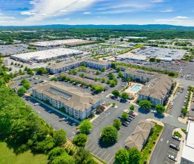 Aerial Property Shot at Stonefield Commons in Charlotteville, VA