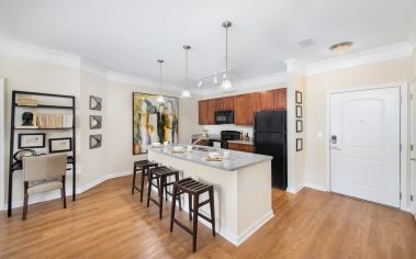 Model Kitchen at Stonefield Commons in Charlotteville, VA