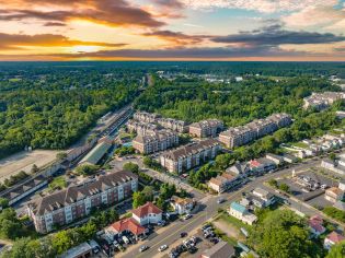 Aerial property shot at MAA Cobblestone Square in Fredericksburg, VA