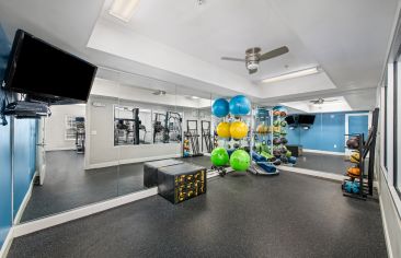 Fitness Center at Station Square at Cosners Corner luxury apartment homes in Fredericksburg, VA