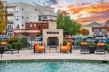 Pool at Radius luxury apartment homes in Newport News, VA