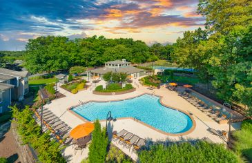 Aerial Pool view at MAA West End in Richmond, VA