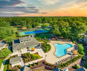 Aerial Pool view at MAA West End in Richmond, VA