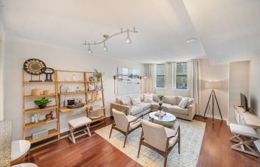 Living room at Post Massachusetts Avenue luxury apartment homes in Washington, DC