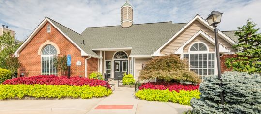 Club house exterior at Post Tyson's Corner luxury apartment homes in McLean, VA Near Washington DC