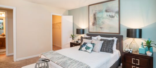 Bedroom  at Hamilton Pointe luxury apartment homes in Chattanooga, TN