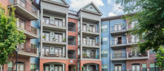 Exterior 1 at Highlands of West Village luxury apartment homes in Atlanta, GA