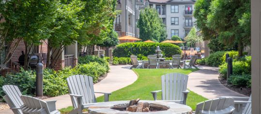 Firepit at Highlands of West Village luxury apartment homes in Atlanta, GA