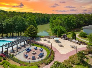 Fire Pit and Grilling Area at Colonial Grand at Liberty Park in Birmingham, AL