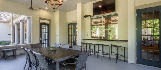 Outdoor Clubhouse at Colonial Grand at Liberty Park luxury apartment homes in Birmingham, AL