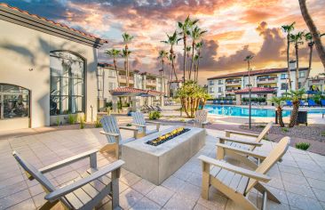 Fire Pit at MAA Camelback luxury apartment homes in  Scottsdale, AZ