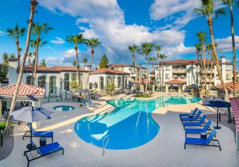 Pool at MAA Camelback luxury apartment homes in Scottsdale, AZ