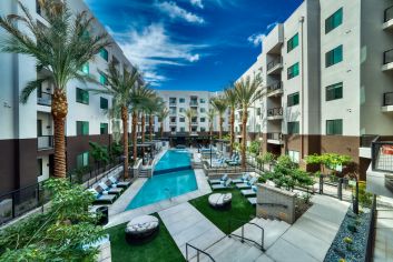 Pool area at MAA Central Ave in Phoenix, AZ