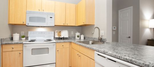 Kitchen at MAA City Gate luxury apartment homes in Phoenix, AZ