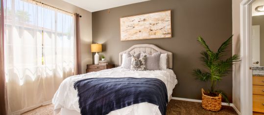 Bedroom at MAA City Gate luxury apartment homes in Phoenix, AZ