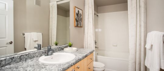 Bathroom at MAA City Gate luxury apartment homes in Phoenix, AZ