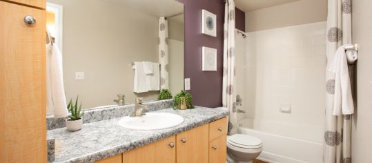 Bathroom at MAA City Gate luxury apartment homes in Phoenix, AZ