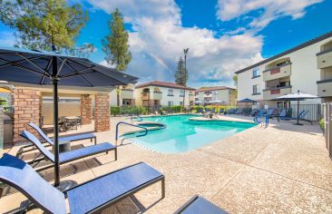 Pool at MAA Old Town Scottsdale luxury apartment homes in Scottsdale, AZ