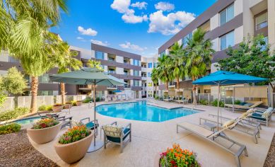 Pool at MAA SkySong luxury apartment homes in Scottsdale, AZ