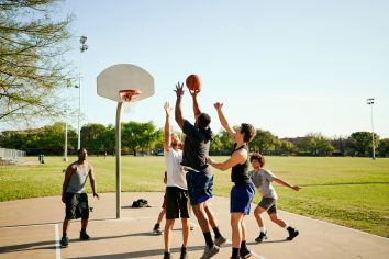 Basketball stock photo at MAA Milepost 35 in Denver, CO