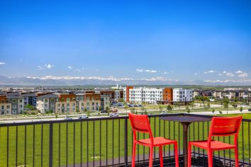 Town view at MAA Milepost 35 luxury apartment homes in Denver, CO