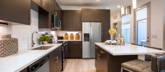 Kitchen at Sync36 luxury apartment homes in Westminster, CO