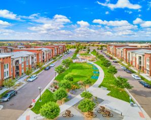 Grounds at Sync36 luxury apartment homes in Westminster, CO