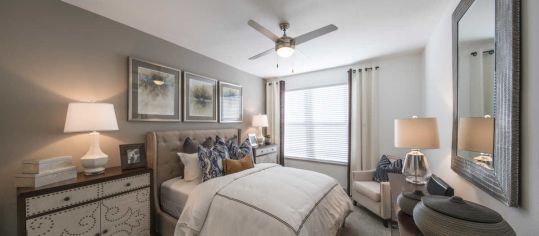 Bedroom at Sync36 luxury apartment homes in Westminster, CO