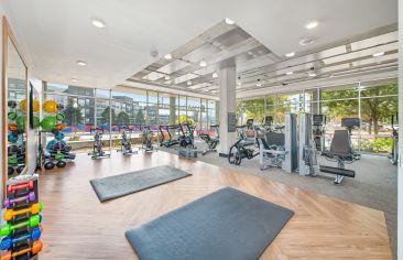 Gym at MAA River North luxury apartment homes in Denver, CO