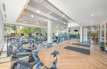 Gym at MAA River North luxury apartment homes in Denver, CO