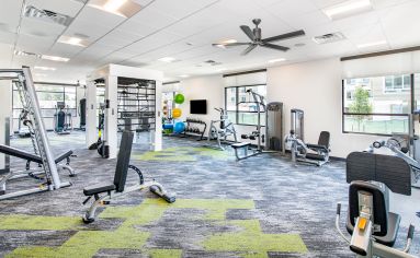 Fitness center at MAA Westglenn in Denver, CO