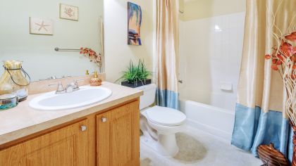 Bathroom at Preserve at Coral Square luxury apartment homes in Coral Springs, FL