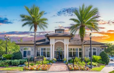 Leasing exterior at MAA Magnolia Parke luxury apartment homes in Gainesville, FL