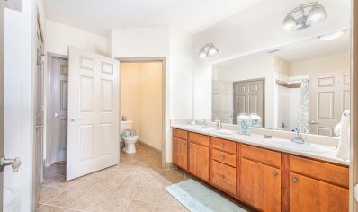 Bathroom at Atlantic Crossing luxury apartment homes in Jacksonville, FL