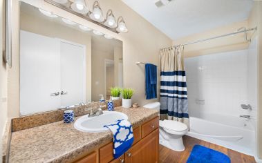 Model Bathroom at Lakeside Apartments in Jacksonville, FL