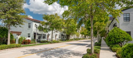 Building Exterior 1 at MAA Baldwin Park luxury apartment homes in Orlando, FL