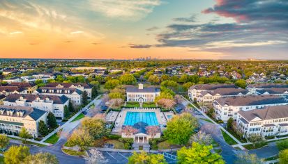 Pool at MAA Baldwin Park luxury apartment homes in Orlando, FL