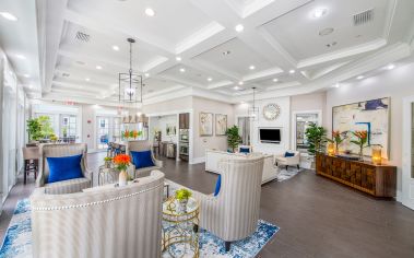 Clubhouse at MAA Baldwin Park luxury apartment homes in Orlando, FL