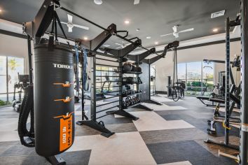 Fitness center at MAA Boggy Creek luxury apartment homes in Orlando, FL