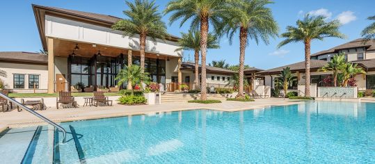 Pool at MAA Crosswater luxury apartment homes in Orlando, FL