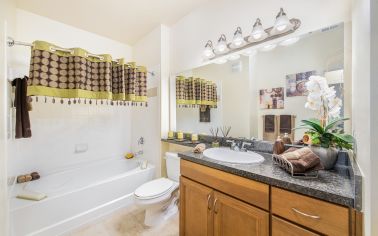 Bathroom at MAA Lake Mary luxury apartment homes in Orlando, FL