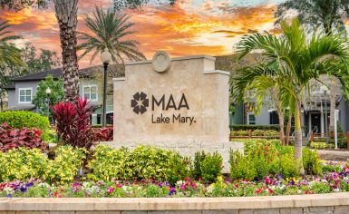 Signage at MAA Lake Mary luxury apartment homes in Lake Mary, FL