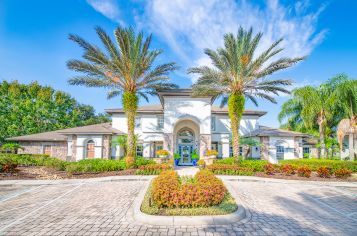 Clubhouse Exterior at MAA Lake Nona luxury apartment homes in Orlando, FL