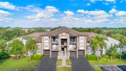 Building exterior at MAA Lake Nona luxury apartment homes in Orlando, FL