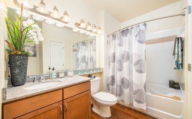 Bathroom at MAA Randal Lakes luxury apartment homes in Orlando, FL