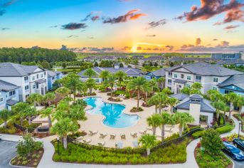 Pool at MAA Randal Lakes luxury apartment homes in Orlando, FL