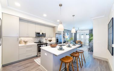 Kitchen at MAA Robinson luxury apartments in Orlando, Florida